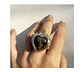 Anillo milagrito con  cuarzo turmalinado, hecho a mano adaptable - Miniatura 2