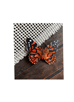 Prendedor de Fauna Chilena “Mariposa Colorada”