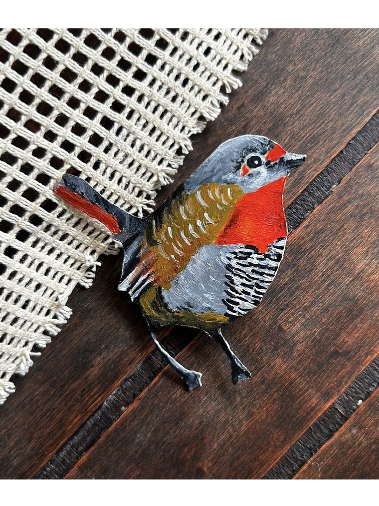 Prendedor de Fauna Ilustrada “Chucao” 1