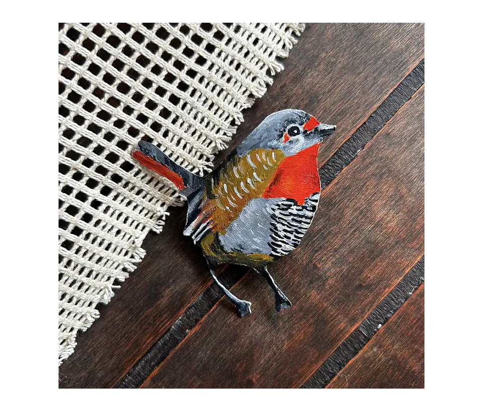 Prendedor de Fauna Ilustrada “Chucao” 1