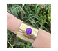 Brazalete de bronce con cristal - Miniatura 2