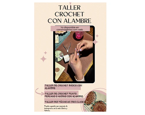 Taller de Tejido en Crochet con Alambre