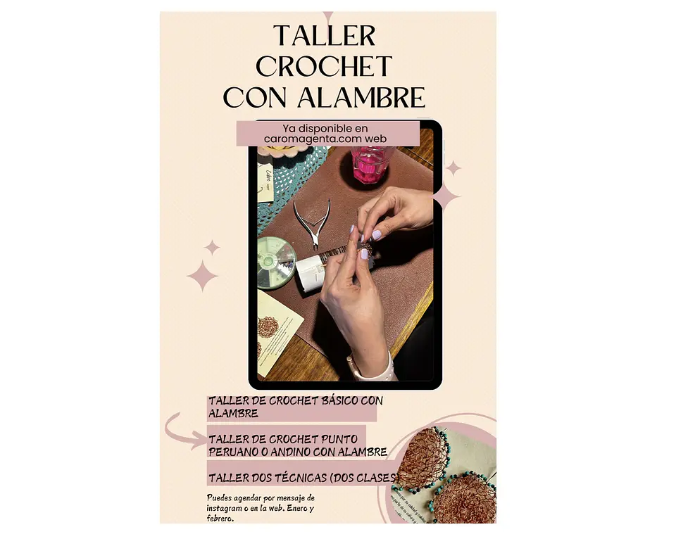 Taller de Tejido en Crochet con Alambre 1