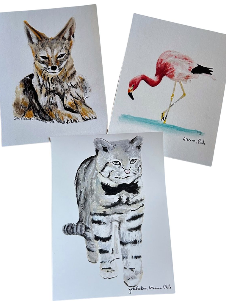 Impresiones Ilustraciones de Fauna Nortina 1
