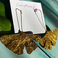 Aros o Pendientes   de hoja Gingko Biloba clásicas  - Miniatura 6