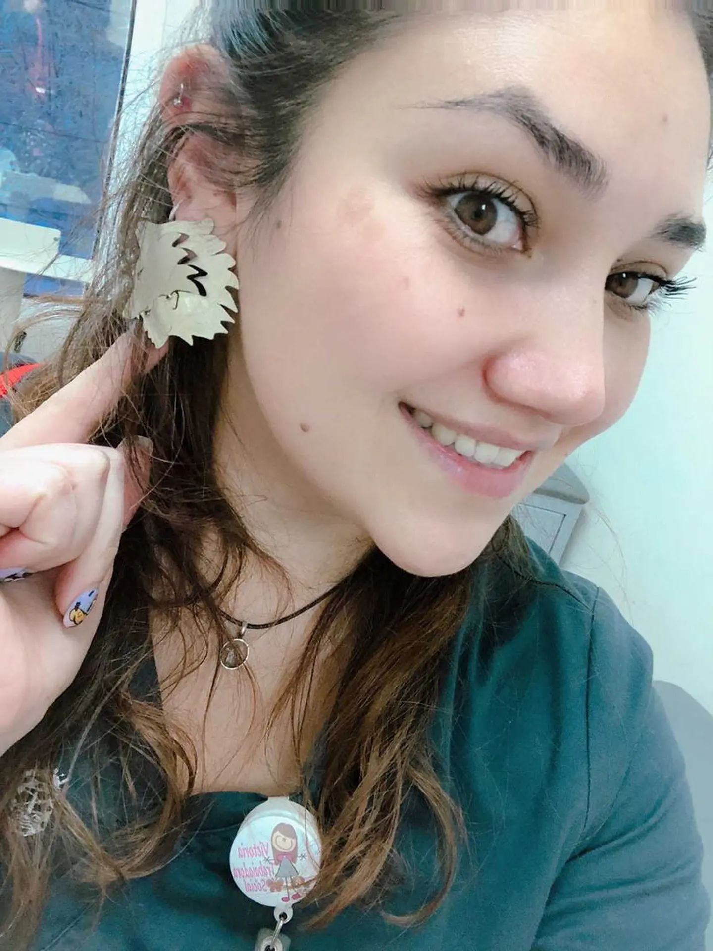 Aros o Pendientes con diseño de mujer loba (Princesa mononoke) 5