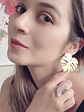 Aros o Pendientes de  hojas de Monsteras 