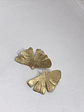 Aros o Pendientes de  hoja de  Ginkgo Biloba  pegada - Miniatura 3