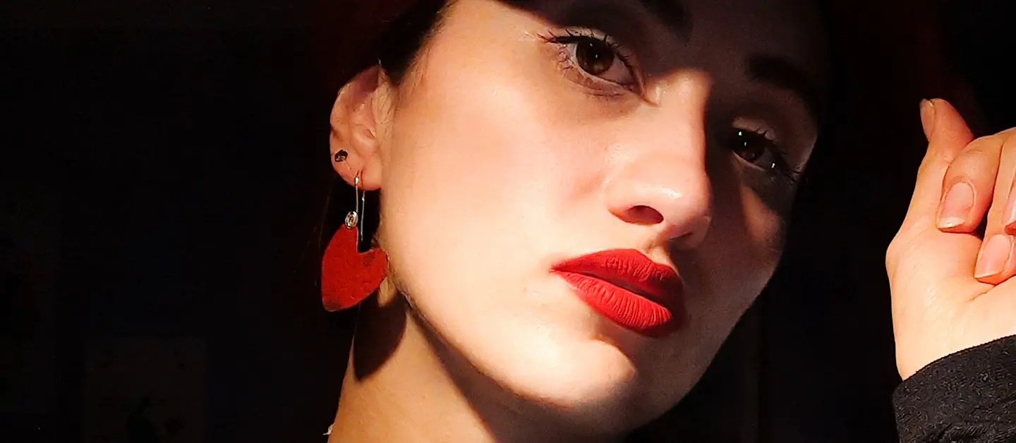 Aros o Pendientes de corazón de cobre esmaltado al fuego “corazón enamel