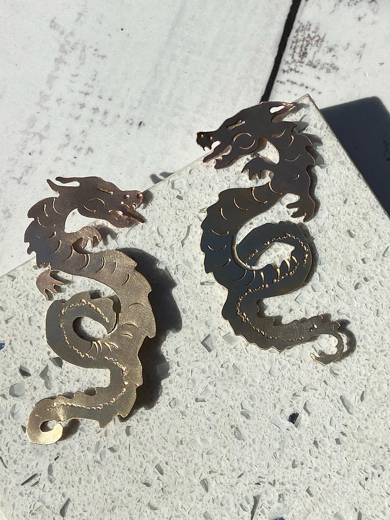 Aros o Pendientes  de Dragón    5