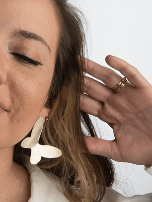 Aros o Pendientes con diseño de mariposa  “Papillon