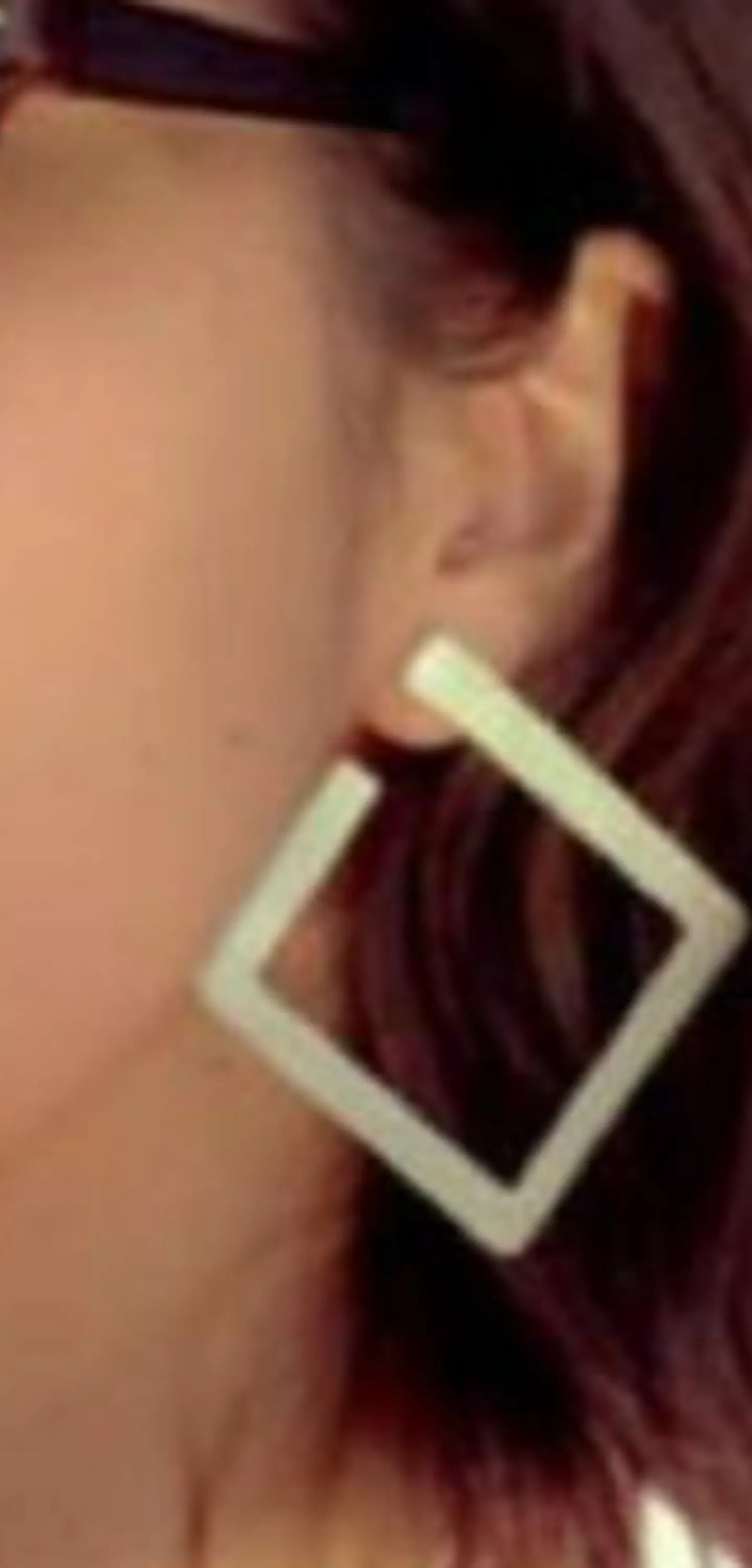 Aros o pendientes Arracadas cuadradas 3