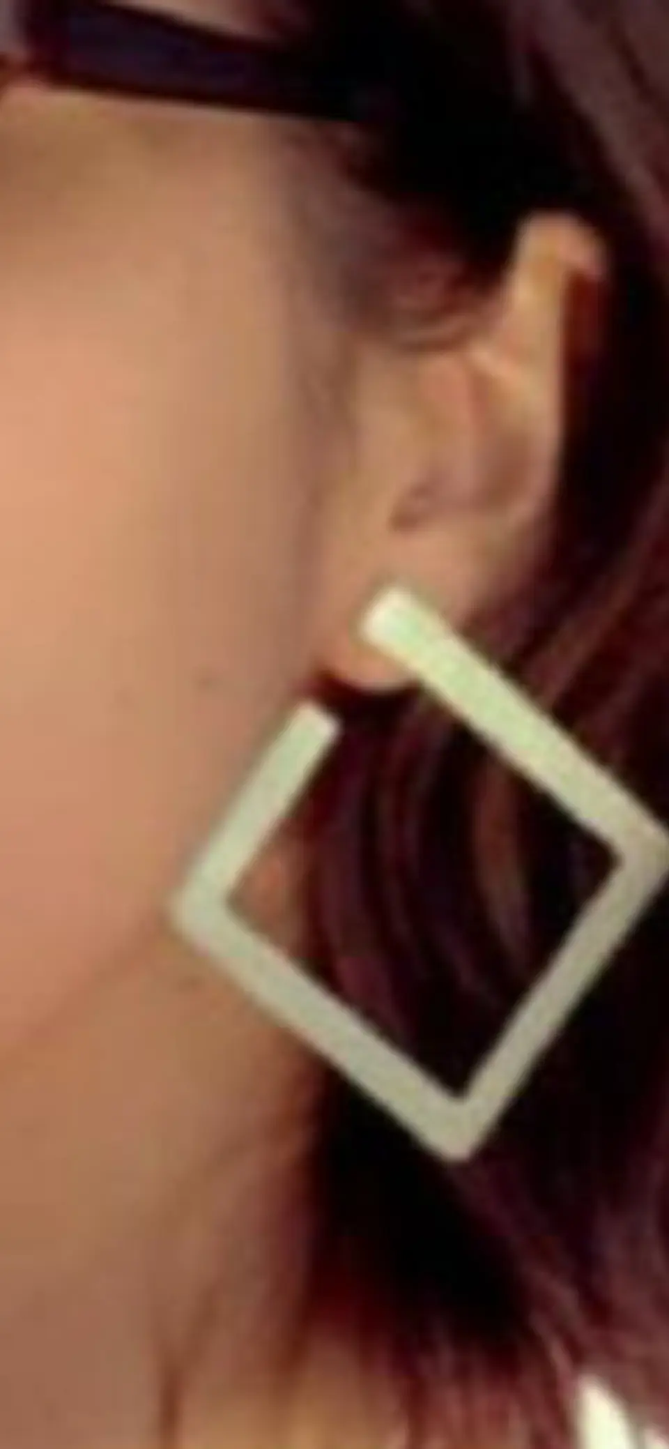 Aros o pendientes Arracadas cuadradas 3