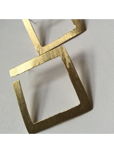 Aros o pendientes Arracadas cuadradas