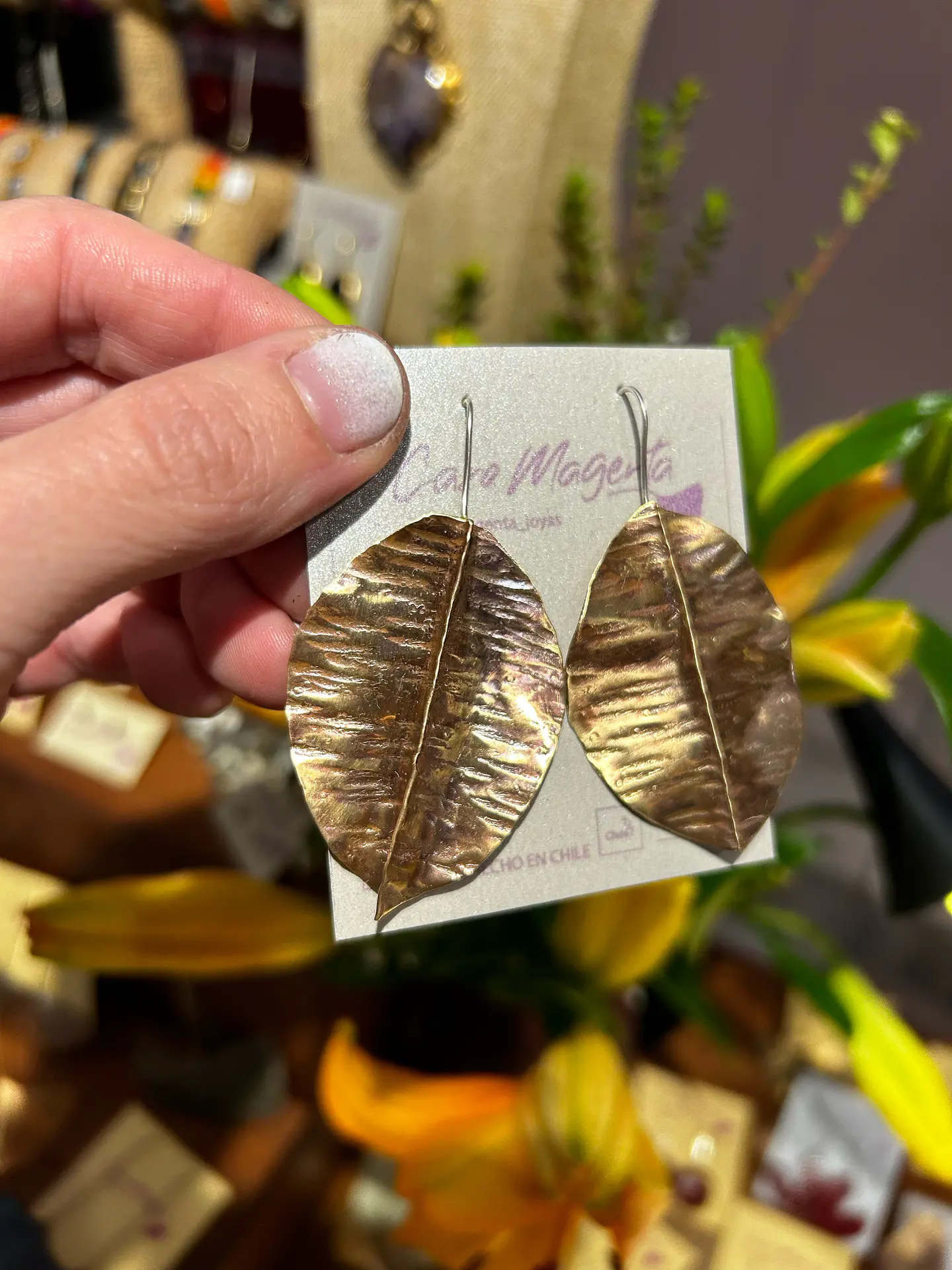 Aros  o pendientes de  hojas foldforming 3