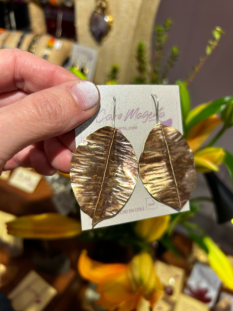 Aros  o pendientes de  hojas foldforming 3