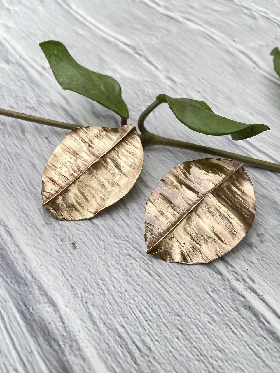 Aros  o pendientes de  hojas foldforming 5