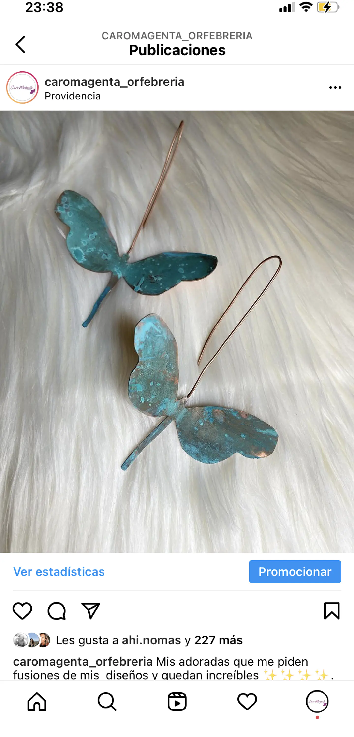 Aros o Pendientes de Libelulas 2
