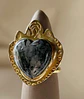Anillo milagrito con  cuarzo turmalinado, hecho a mano adaptable - Miniatura 1