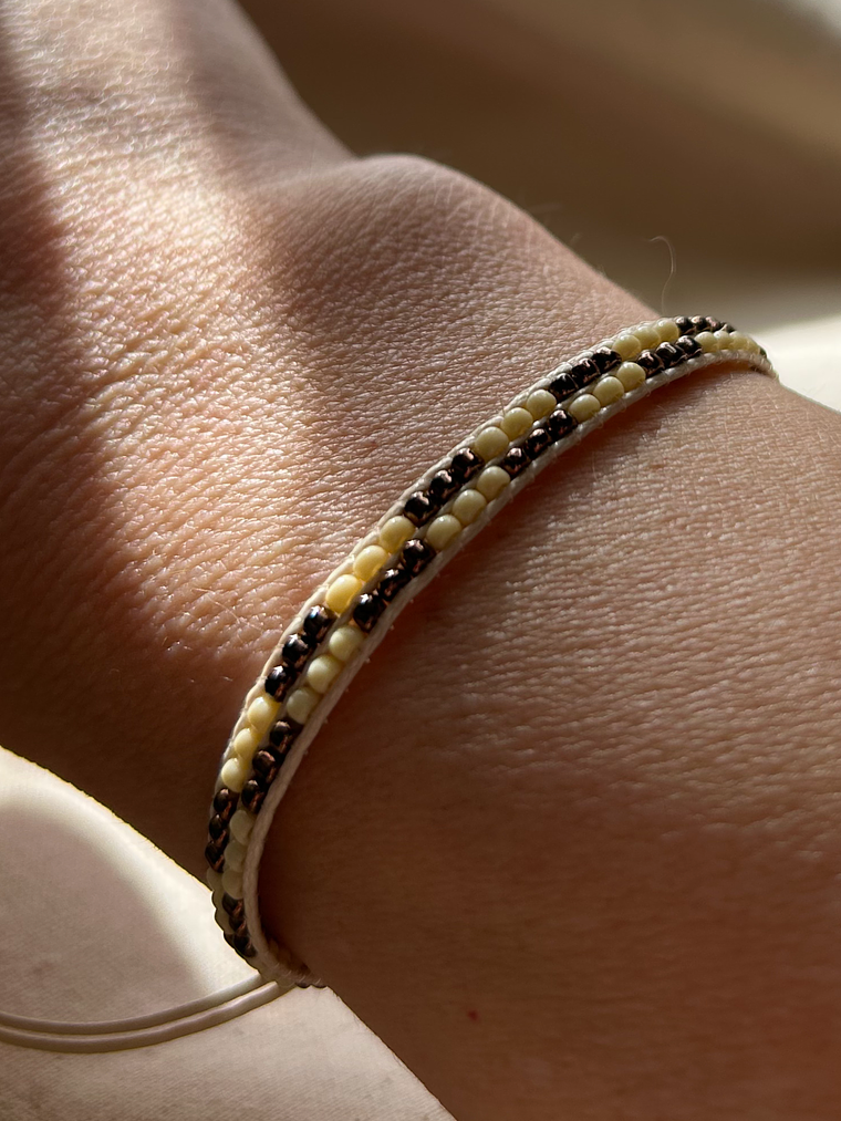 Pulseras Delicadas Miyuki  con mostacillas calibradas y adaptables 2