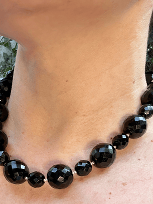 Gargantilla  bolas de cristal checo