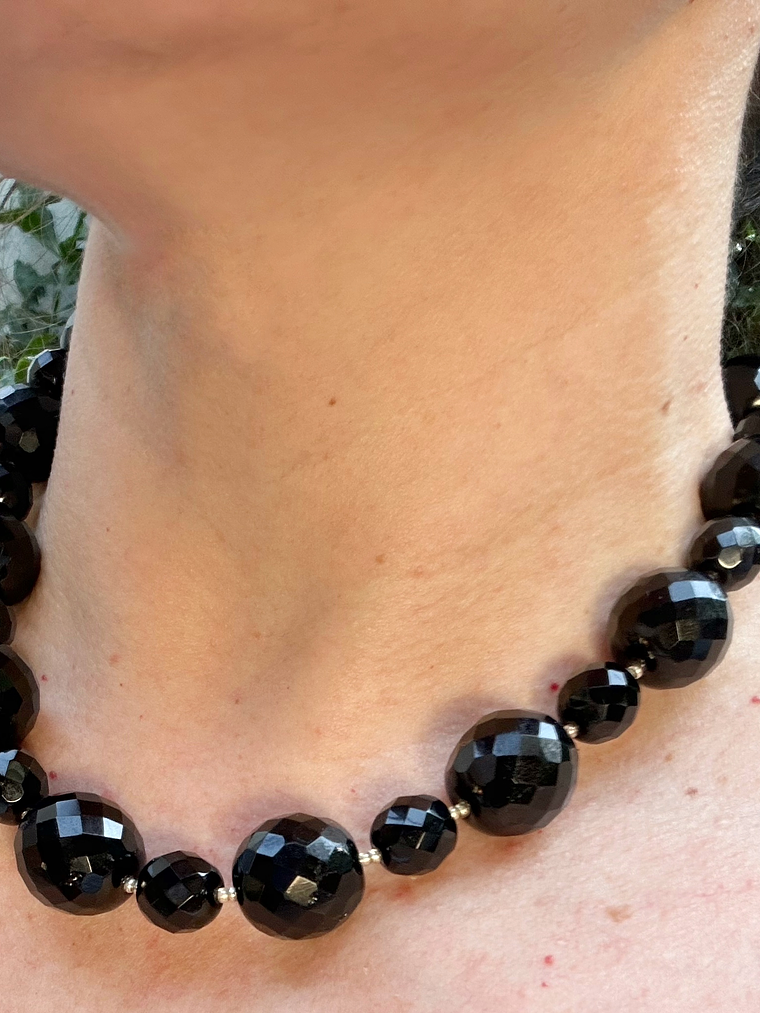 Gargantilla  bolas de cristal checo 1