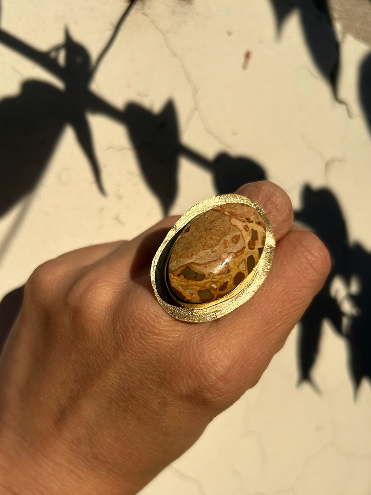anillo jaspe  piel de leopardo  1