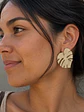 Aros o Pendientes de  hojas de Monsteras 
