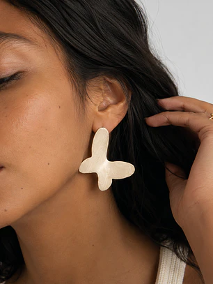 Aros o Pendientes con diseño de mariposa  “Papillon
