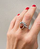 Anillo de Piedra Sol en Plata 950 – Hecho a mano - Miniatura 1