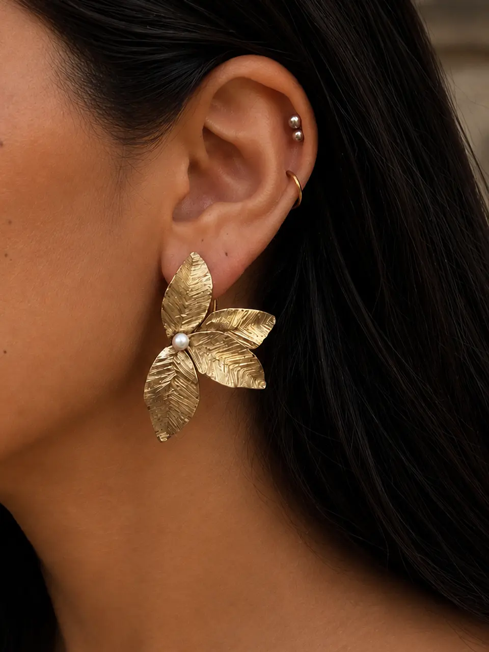 Aros Flor de Jazmín 4