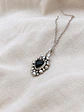 Colgante Corazón Ónix Negro · Plata 950 - Miniatura 1