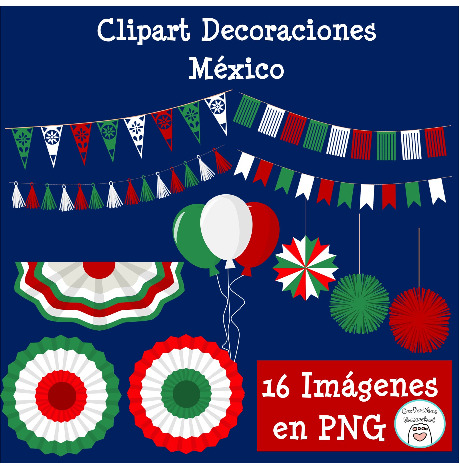 el estudio Goneryl huevo Clipart Decoraciones México Fiestas Patrias