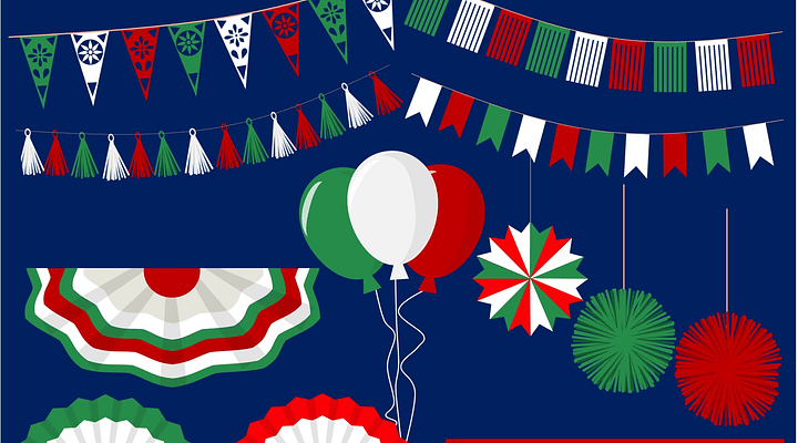 Clipart Decoraciones México Fiestas Patrias