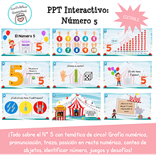 PPT Interactivo: Número 5 | Todo sobre el N° 5