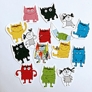 Set Mini Stickers Monstruo de Colores