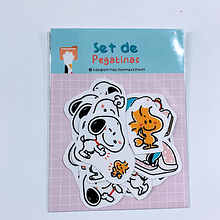 Set Mini Stickers Snoopy