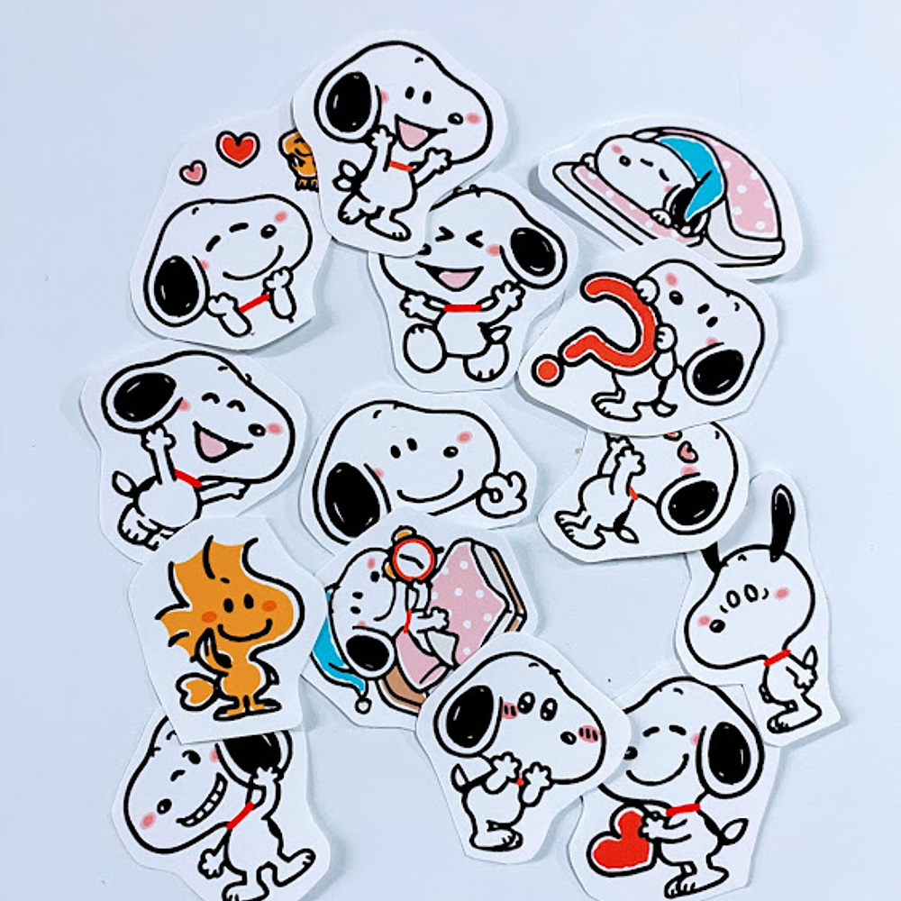 Set Mini Stickers Snoopy 2
