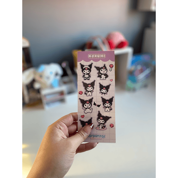 Lamina de Stickers Kuromi