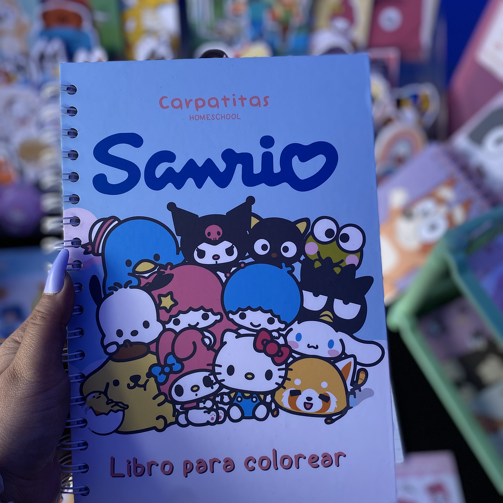 Libro para Colorear de Sanrio Tapa Dura (60 hojas) 1