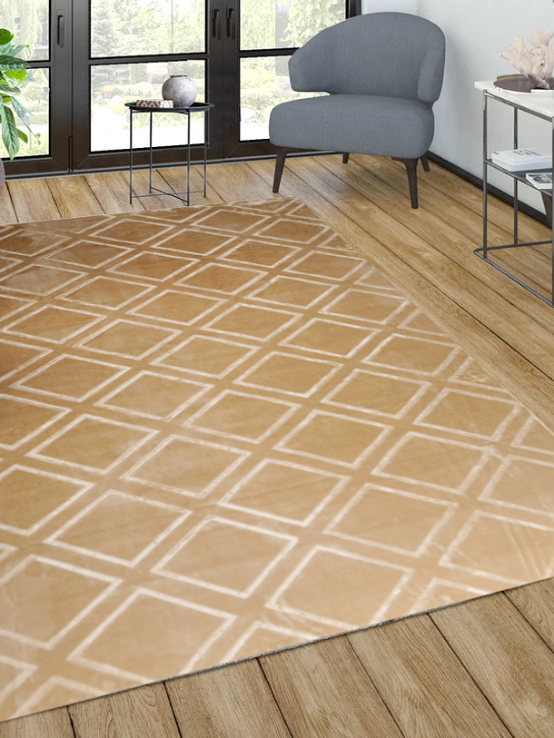 Alfombra Mink Square Beige 