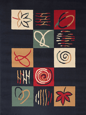 Alfombra Amapola Negro