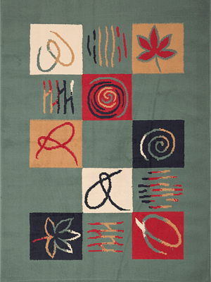 Alfombra Amapola Verde