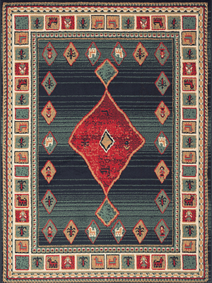 Alfombra Zinnia Negro