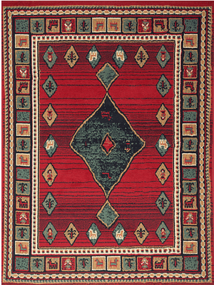 Alfombra Zinnia Rojo