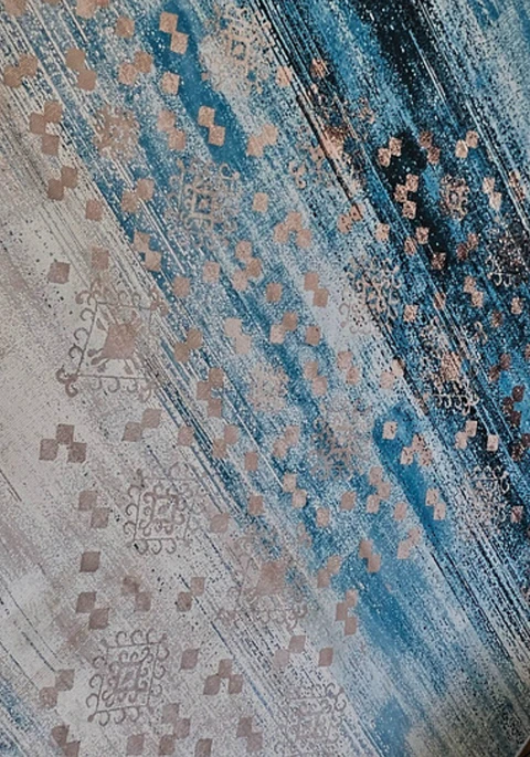 Alfombra Abstract Blue