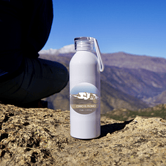 Botella Reutilizable, Cerro el Plomo, Montañas de Chile (Ilustrada).