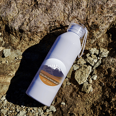 Botella Reutilizable, Volcán Licancabur, Montañas de Chile (Ilustrada).