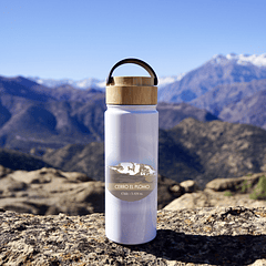 Botella térmica, Cerro el Plomo, Montañas de Chile (Ilustrada).