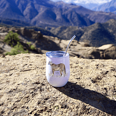 Vaso Térmico para Mate, Puma, Fauna Chilena (ilustrado).